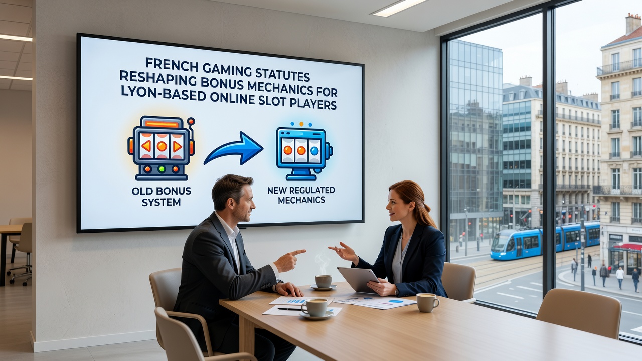 Regulatory compliance dashboard showing bonus limits for French online slot players in Lyon